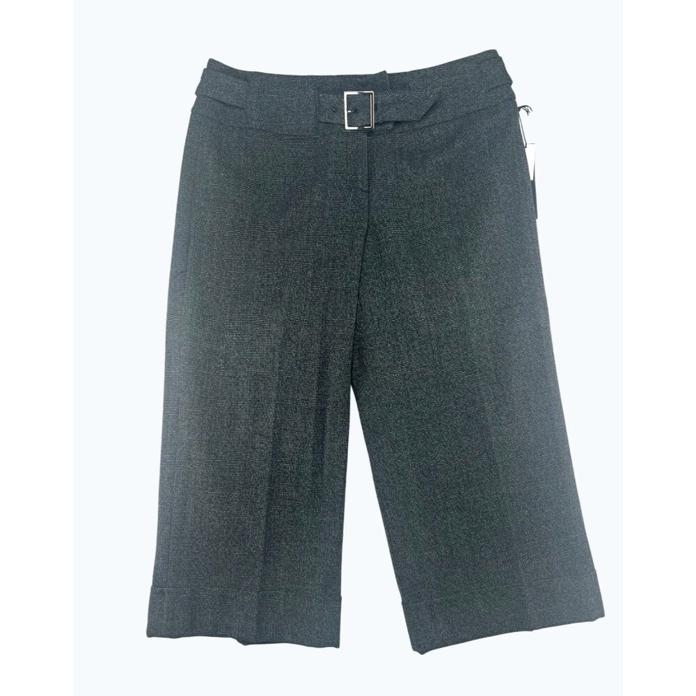 Willi Smith Womens Grey Wide-Leg Crapi Pants Size 10